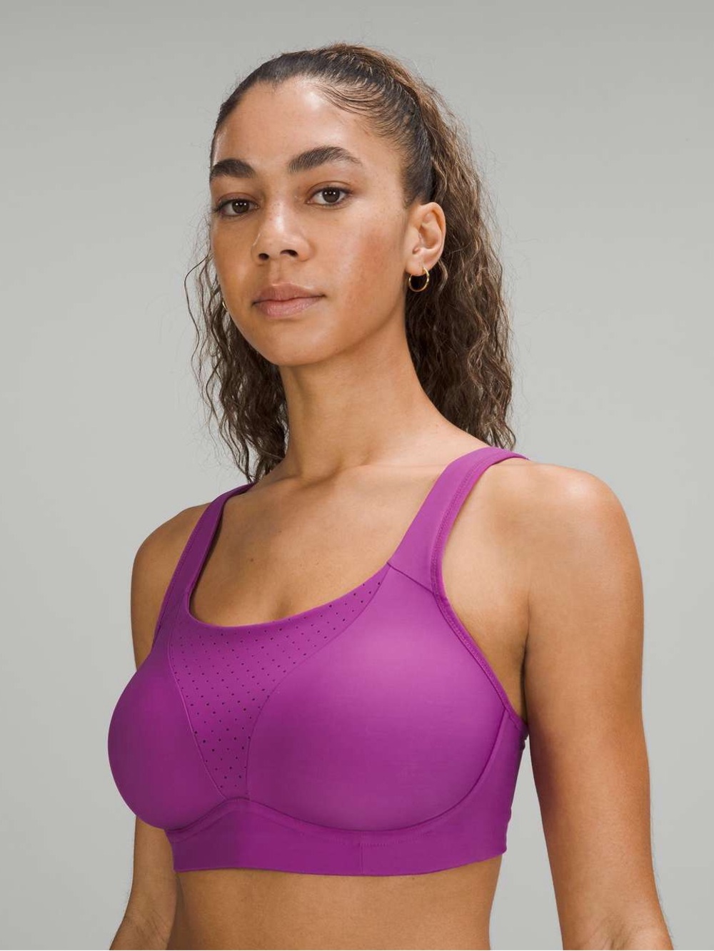 Lululemon Run Times Bra High Support Vivid Plumb 34C